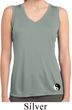 Ladies Yin Yang Patch Bottom Print Sleeveless Moisture Wicking Tee