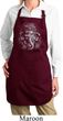 Ladies Yoga Apron 3D Ganesha Darks Full Length Apron with Pockets