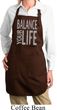 Ladies Yoga Apron Balance Your Life Full Length Apron with Pockets