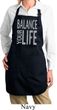 Ladies Yoga Apron Balance Your Life Full Length Apron with Pockets
