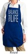 Ladies Yoga Apron Balance Your Life Full Length Apron with Pockets
