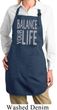 Ladies Yoga Apron Balance Your Life Full Length Apron with Pockets