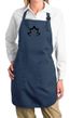 Ladies Yoga Apron Black Namaste Lotus Full Length Apron with Pockets