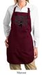 Ladies Yoga Apron Black Tree Pose Full Length Apron with Pockets