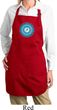Ladies Yoga Apron Blue Vishuddha Full Length Apron with Pockets