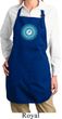 Ladies Yoga Apron Blue Vishuddha Full Length Apron with Pockets