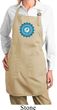 Ladies Yoga Apron Blue Vishuddha Full Length Apron with Pockets