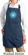 Ladies Yoga Apron Blue Vishuddha Full Length Apron with Pockets
