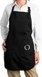 Ladies Yoga Apron Enso Bottom Print Full Length Apron with Pockets