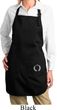 Ladies Yoga Apron Enso Bottom Print Full Length Apron with Pockets