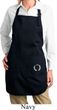 Ladies Yoga Apron Enso Bottom Print Full Length Apron with Pockets