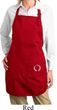 Ladies Yoga Apron Enso Bottom Print Full Length Apron with Pockets