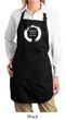 Ladies Yoga Apron Enso Happiness Full Length Apron with Pockets
