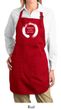 Ladies Yoga Apron Enso Happiness Full Length Apron with Pockets