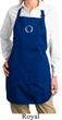 Ladies Yoga Apron Enso Small Print Full Length Apron with Pockets