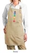Ladies Yoga Apron Floral Chakras Full Length Apron with Pockets