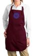 Ladies Yoga Apron Floral Sahasrara Full Length Apron with Pockets