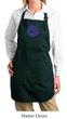 Ladies Yoga Apron Floral Sahasrara Full Length Apron with Pockets