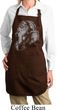 Ladies Yoga Apron Ganesha Profile Full Length Apron with Pockets