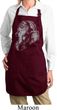 Ladies Yoga Apron Ganesha Profile Full Length Apron with Pockets