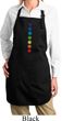 Ladies Yoga Apron Glowing Chakras Full Length Apron with Pockets