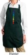 Ladies Yoga Apron Glowing Chakras Full Length Apron with Pockets
