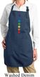 Ladies Yoga Apron Glowing Chakras Full Length Apron with Pockets