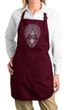 Ladies Yoga Apron Grey Bodhi Tree Full Length Apron with Pockets