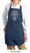 Ladies Yoga Apron Grey Bodhi Tree Full Length Apron with Pockets