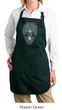 Ladies Yoga Apron Grey Bodhi Tree Full Length Apron with Pockets