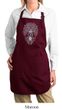 Ladies Yoga Apron Grey Bodhi Tree Full Length Apron with Pockets