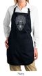 Ladies Yoga Apron Grey Bodhi Tree Full Length Apron with Pockets