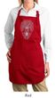 Ladies Yoga Apron Grey Bodhi Tree Full Length Apron with Pockets
