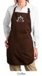 Ladies Yoga Apron Grey Namaste Lotus Full Length Apron with Pockets