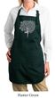Ladies Yoga Apron Grey Tree Pose Full Length Apron with Pockets