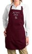Ladies Yoga Apron Jai Guru Deva Full Length Apron with Pockets
