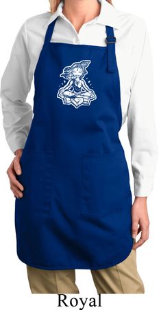 Ladies Yoga Apron Krishna Full Length Apron with Pockets