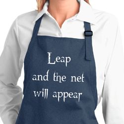 Ladies Yoga Apron Leap Full Length Apron with Pockets