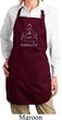 Ladies Yoga Apron Namaste Lotus Pose Full Length Apron with Pockets