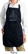 Ladies Yoga Apron Namaste Lotus Pose Full Length Apron with Pockets