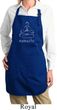 Ladies Yoga Apron Namaste Lotus Pose Full Length Apron with Pockets