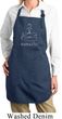 Ladies Yoga Apron Namaste Lotus Pose Full Length Apron with Pockets