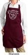 Ladies Yoga Apron Namaste Om Full Length Apron with Pockets