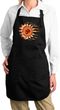 Ladies Yoga Apron Ohm Sun Full Length Apron with Pockets