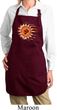 Ladies Yoga Apron Ohm Sun Full Length Apron with Pockets