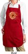 Ladies Yoga Apron Ohm Sun Full Length Apron with Pockets