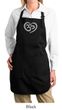 Ladies Yoga Apron OM Heart Full Length Apron with Pockets