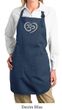 Ladies Yoga Apron OM Heart Full Length Apron with Pockets