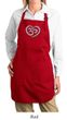 Ladies Yoga Apron OM Heart Full Length Apron with Pockets