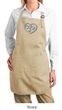 Ladies Yoga Apron OM Heart Full Length Apron with Pockets